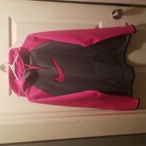 Grey/Pink Nike Therma-Fit Hoodie